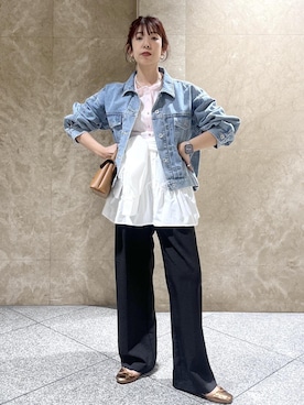 「VIS（ビス）のアイテム（トップス）」を使った、maayaさん（レディース・158cm）の春コーディネート