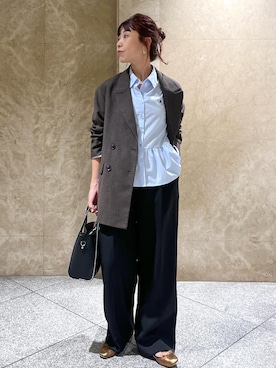 「アイテム（スラックス）」を使った、maayaさん（レディース・158cm・30代）の秋コーディネート