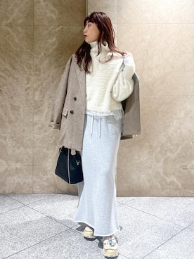 「アイテム（テーラードジャケット）」を使った、maayaさん（レディース・158cm・30代）の冬コーディネート