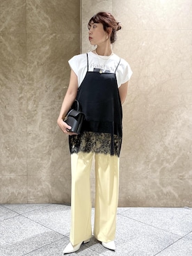 「VIS（ビス）のアイテム（パンツ）」を使った、maayaさん（レディース・158cm）の夏コーディネート