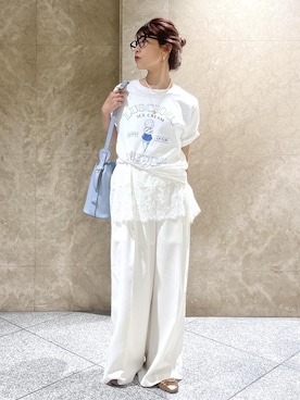 「VIS（ビス）のアイテム（パンツ）」を使った、maayaさん（レディース・158cm）の夏コーディネート