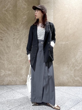 「VIS（ビス）のアイテム（トップス）」を使った、maayaさん（レディース・158cm）の春コーディネート