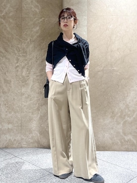 「VIS（ビス）のアイテム（トップス）」を使った、maayaさん（レディース・158cm）の春コーディネート