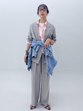 「VIS（ビス）のアイテム（トップス）」を使った、maayaさん（レディース・158cm）の春コーディネート