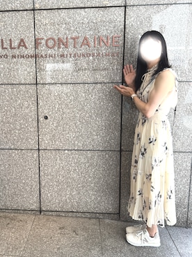 「アイテム（ワンピース）」を使った、かほさん（レディース・165cm）の夏コーディネート