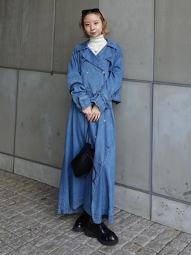 「Ameri（アメリ）のアイテム（ジャケット/アウター）」を使った、AMERI VINTAGEさん（レディース・163cm）の春コーディネート