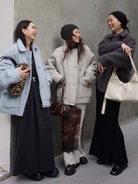 「アイテム（その他アウター）」を使った、AMERI VINTAGEさん（レディース・153cm）の秋コーディネート