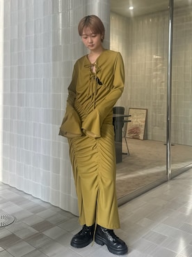 「Ameri（アメリ）のアイテム」を使った、AMERI VINTAGEさん（レディース・163cm）の春コーディネート