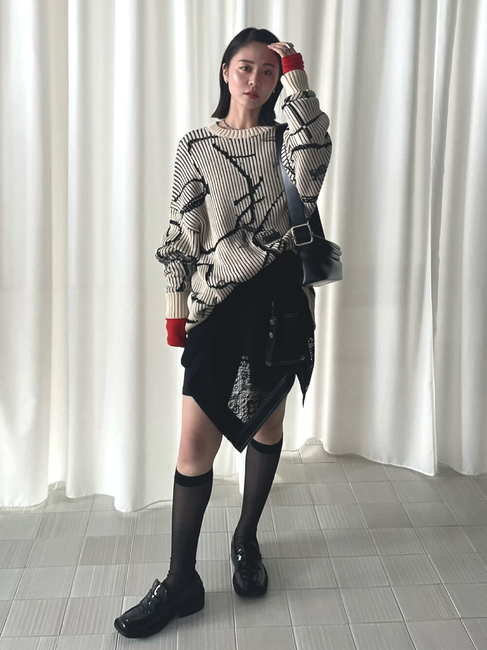 Ameri（アメリ）の「LAYERED LIKE LOOSE TOP（Tシャツ/カットソー 