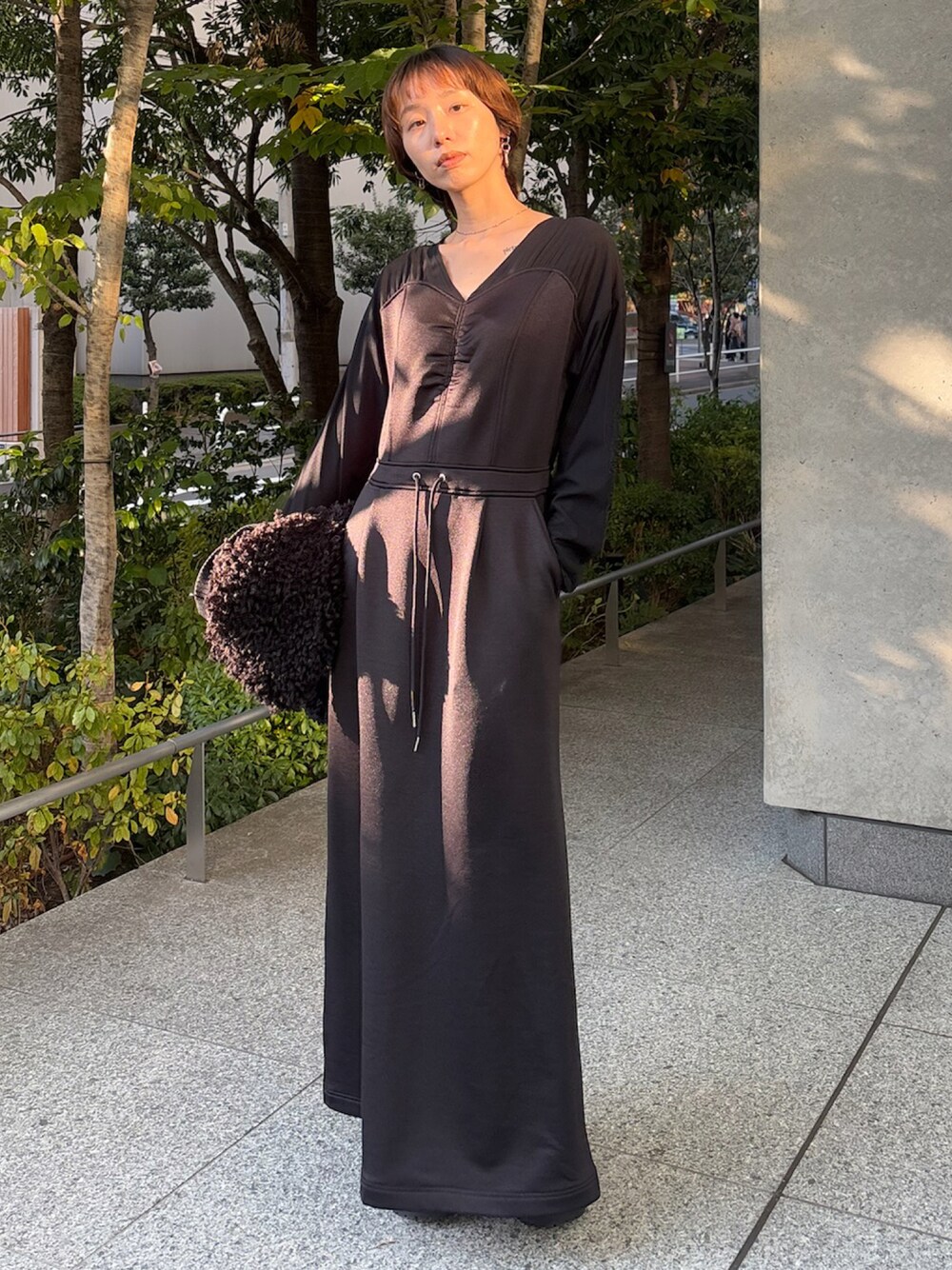 Ameri（アメリ）の「UND DOCKING DESIGN SWEAT DRESS（ワンピース