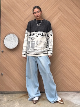 「アイテム（トップス）」を使った、AMERI VINTAGEさん（レディース・175cm）の秋コーディネート