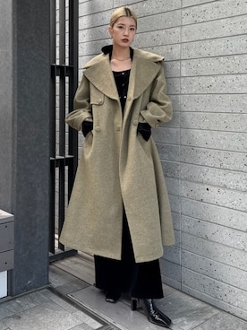 「Ameri（アメリ）のアイテム（ジャケット/アウター）」を使った、AMERI VINTAGEさん（レディース・163cm）の冬コーディネート