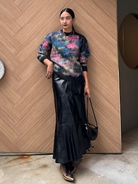 「アイテム（スカート）」を使った、AMERI VINTAGEさん（レディース・175cm）の秋コーディネート