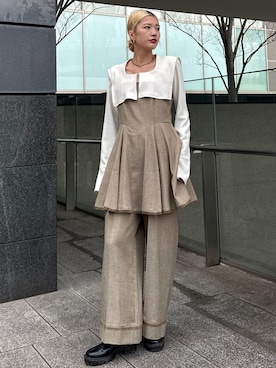 「Ameri（アメリ）のアイテム」を使った、AMERI VINTAGEさん（レディース・163cm）の冬コーディネート