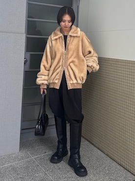 「Ameri（アメリ）のアイテム（バッグ）」を使った、AMERI VINTAGEさん（レディース・165cm）の秋コーディネート