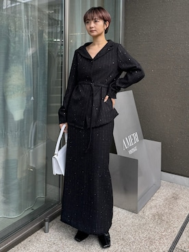 「Ameri（アメリ）のアイテム」を使った、AMERI VINTAGEさん（レディース・163cm）の冬コーディネート