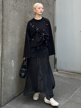 「Ameri（アメリ）のアイテム」を使った、AMERI VINTAGEさん（レディース・163cm）の冬コーディネート