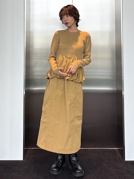 「Ameri（アメリ）のアイテム（ブーツ）」を使った、AMERI VINTAGEさん（レディース・153cm）の秋コーディネート