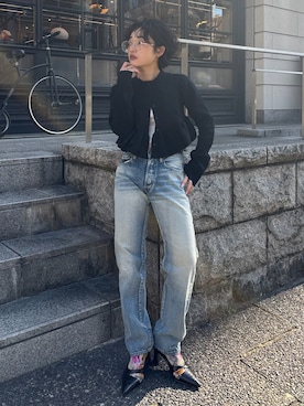 「Ameri（アメリ）のアイテム」を使った、AMERI VINTAGEさん（レディース・163cm）の冬コーディネート