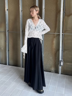 Ameri（アメリ）の「BACK DETAIL TEE（Tシャツ/カットソー）」 - WEAR