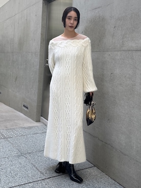 Ameri（アメリ）の「MAISIE LITTLE GATHER DRESS（ワンピース）」 - WEAR