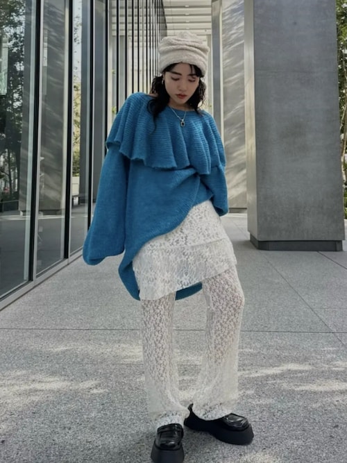 セール】GLITTER LOOSE FITTING KNIT TOP（ニット/セーター
