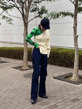 「AKTE」｜「アイテム（帽子）」を使った、momokoさん（レディース・154cm）の秋コーディネート