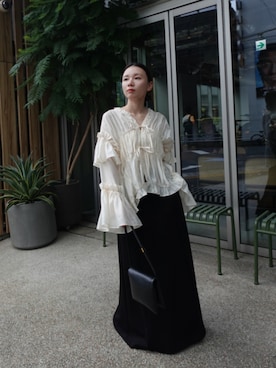 「AKTE（アクテ）のアイテム」を使った、momokoさん（レディース・155cm）の秋コーディネート