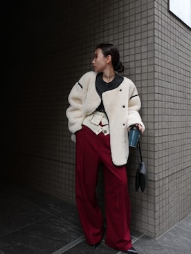 「AKTE（アクテ）のアイテム」を使った、momokoさん（レディース・155cm）の秋コーディネート