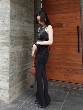 「AKTE（アクテ）のアイテム」を使った、momokoさん（レディース・155cm）の夏コーディネート