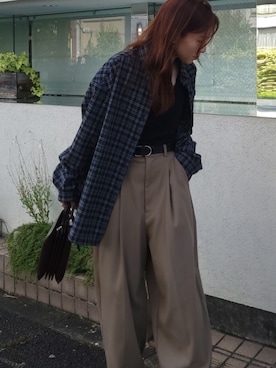 「AKTE（アクテ）のアイテム」を使った、momokoさん（レディース・155cm）の秋コーディネート