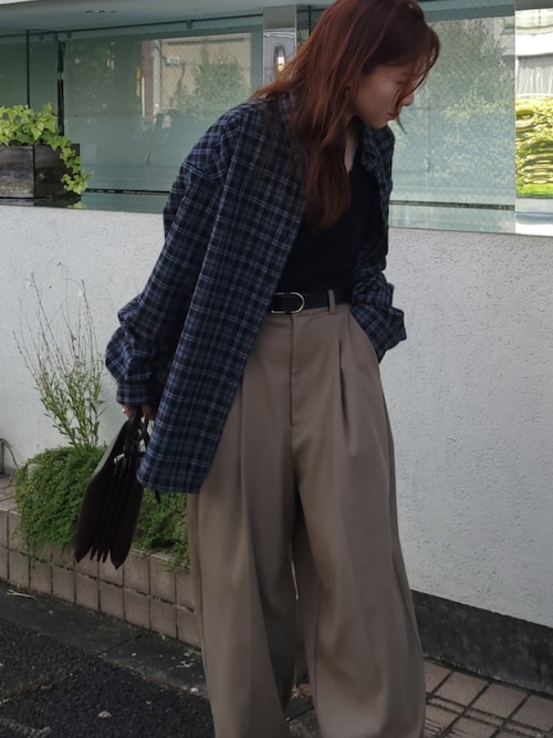コットンフランネルシャツ