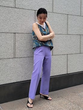 「MARNI（マルニ）のアイテム」を使った、momokoさん（レディース・154cm）の夏コーディネート
