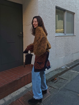 「AKTE（アクテ）のアイテム」を使った、momokoさん（レディース・155cm）の冬コーディネート