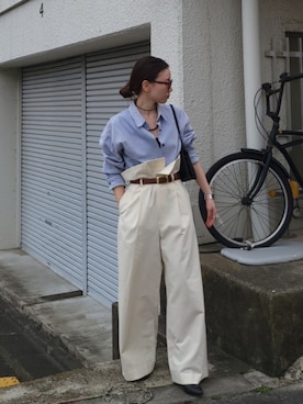 「AKTE（アクテ）のアイテム」を使った、momokoさん（レディース・155cm）の春コーディネート