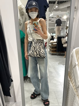 「アイテム（タンクトップ）」を使った、mryさん（レディース・163cm）の秋コーディネート