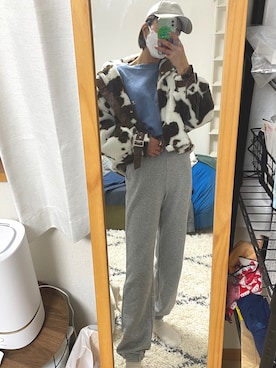 「EVRIS（エヴリス）のアイテム（ブルゾン）」を使った、mryさん（レディース・163cm）の冬コーディネート