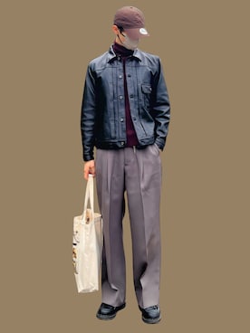 「schott（ショット）のアイテム」を使った、Nao-Nanさん（メンズ・171cm）の春コーディネート