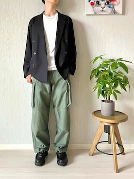 「PORT BY ARK（ポートバイアーク）のアイテム（ジャケット/アウター）」を使った、Nao-Nanさん（メンズ・171cm）の秋コーディネート