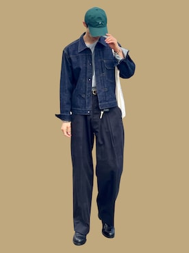 「PORT BY ARK（ポートバイアーク）のアイテム（パンツ）」を使った、Nao-Nanさん（メンズ・171cm）の秋コーディネート