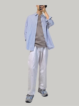 「marka（マーカ）のアイテム（パンツ）」を使った、Nao-Nanさん（メンズ・171cm）の春コーディネート