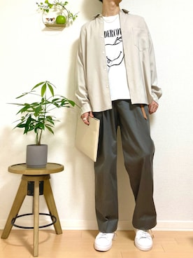 「STUDIOUS（ステュディオス）のアイテム（バッグ）」を使った、Nao-Nanさん（メンズ・171cm）の秋コーディネート