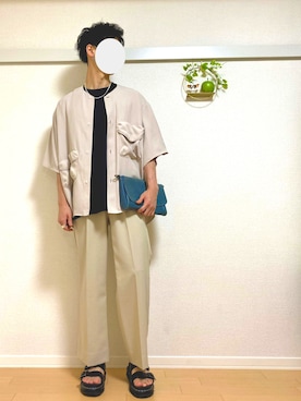 「amiacalva（アミアカルヴァ）のアイテム」を使った、Nao-Nanさん（メンズ・171cm）の夏コーディネート