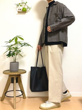 「JOURNAL STANDARD relume（ジャーナルスタンダード　レリューム）のアイテム（ブルゾン）」を使った、Nao-Nanさん（メンズ・171cm）の秋コーディネート