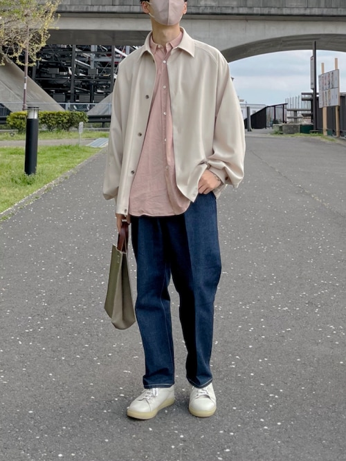 【美品】THE RERACS ザリラクス　バルカラーシャツ THE RERACS│ザ・リラクス / RERACS BALLOON SHIRT(GREGE)
