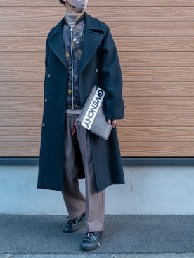 「GIVENCHY（ジバンシイ）のアイテム（バッグ）」を使った、Nao-Nanさん（メンズ・171cm）の冬コーディネート