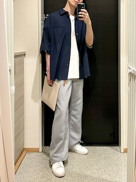 「STUDIOUS（ステュディオス）のアイテム（バッグ）」を使った、Nao-Nanさん（メンズ・171cm）の春コーディネート