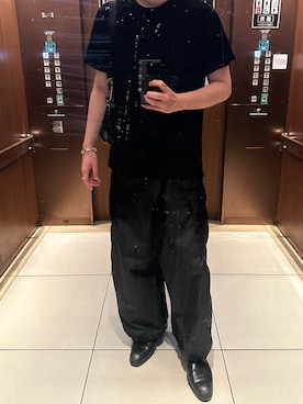 「アイテム（カーゴパンツ）」を使った、ymさん（メンズ・182cm・20代）の夏コーディネート