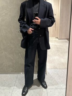 「タックイン」｜ymさん（メンズ・182cm）の冬コーディネート