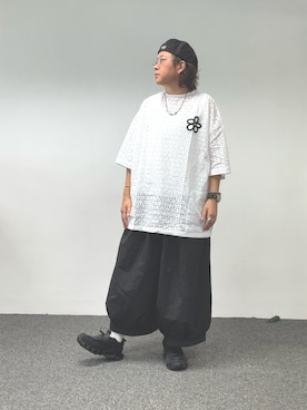 「アイテム（ハンチング/ベレー帽）」を使った、WOOD. ASTROさん（メンズ・169cm）の夏コーディネート